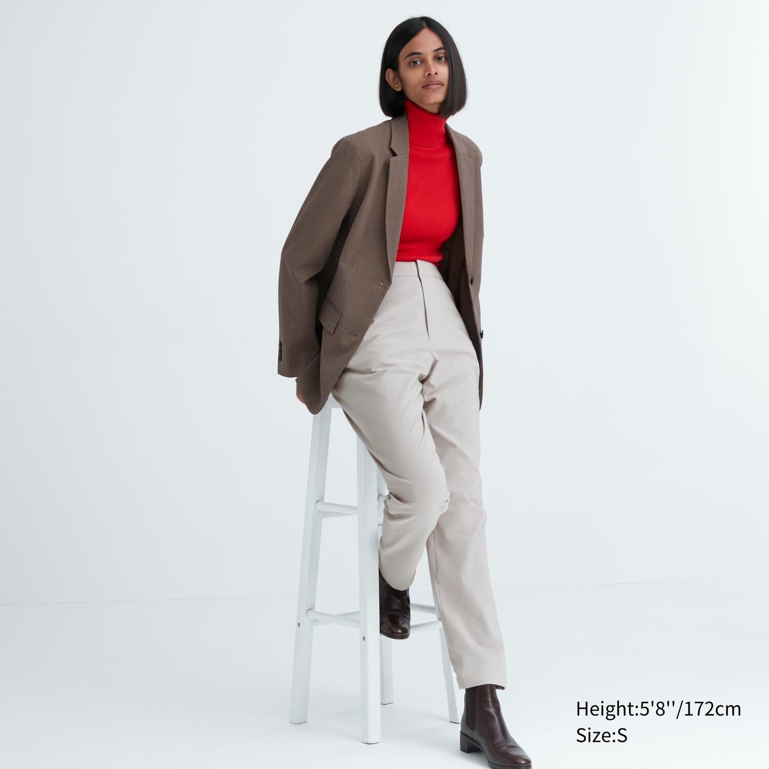 

HEATTECH Брюки на теплой подкладке (длинные) Uniqlo, светло-серый