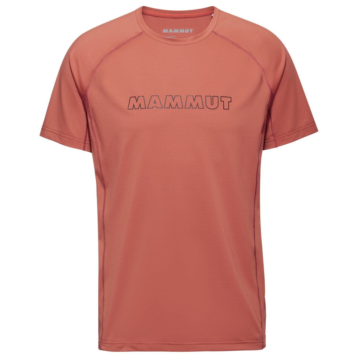 функциональная рубашка mammut aenergy fl t shirt цвет deep ice marine Функциональная рубашка Mammut Selun FL T Shirt Logo, цвет Brick