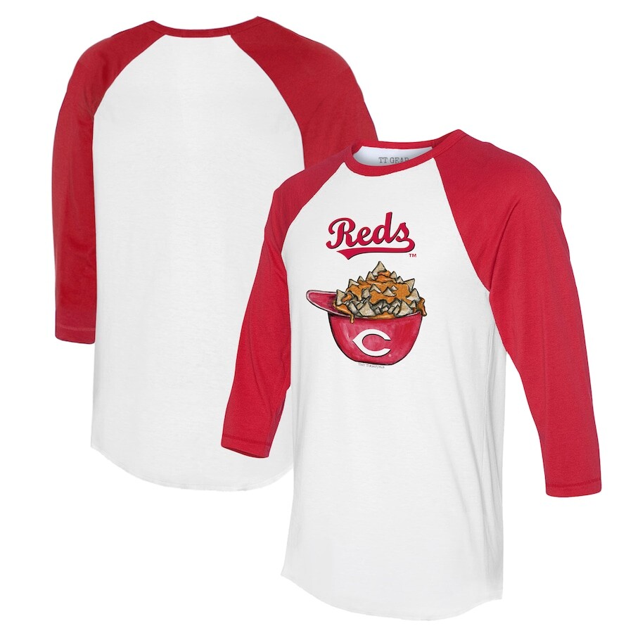 

Футболка с длинным рукавом Tiny Turnip Cincinnati Reds, белый