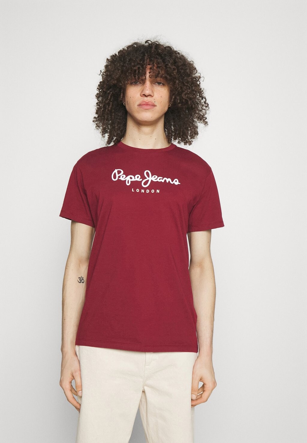 

Футболка с принтом Pepe Jeans, темно-красный