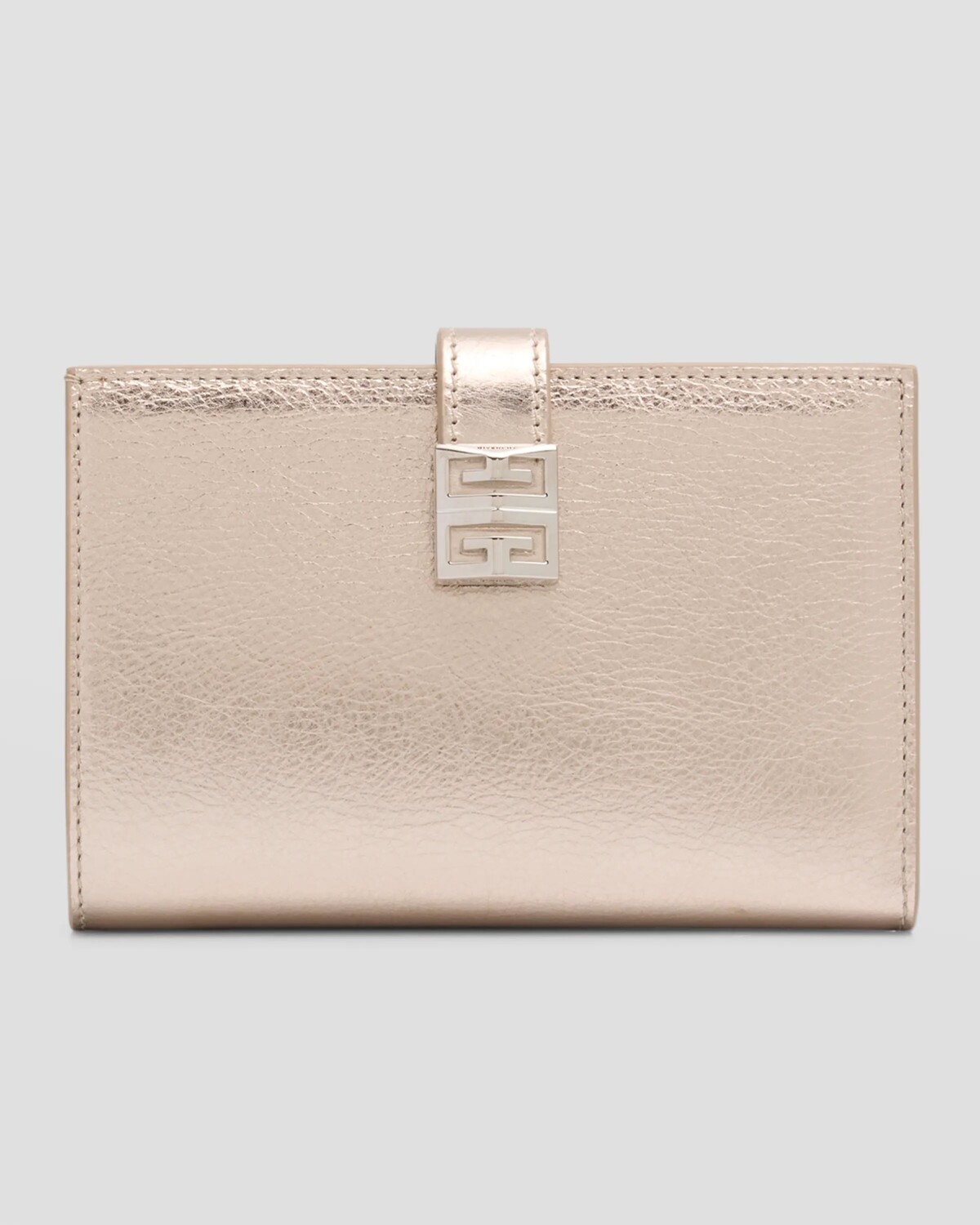 

Чехол для карт 4G из металлизированной кожи Givenchy, цвет Dusty Gold