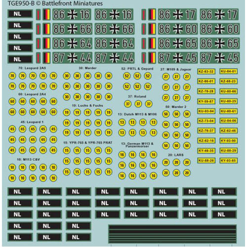 

Фигурки World War Iii: West German Decal Set