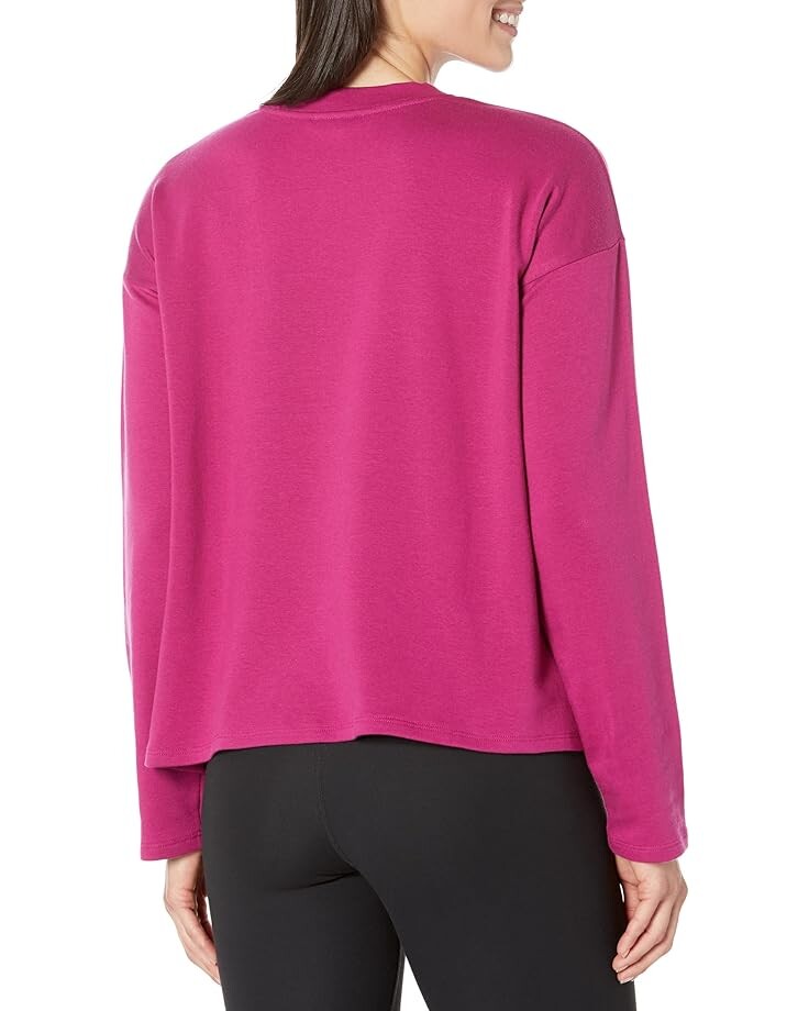 

Топ Eileen Fisher Crew Neck Boxy Top, цвет Magenta