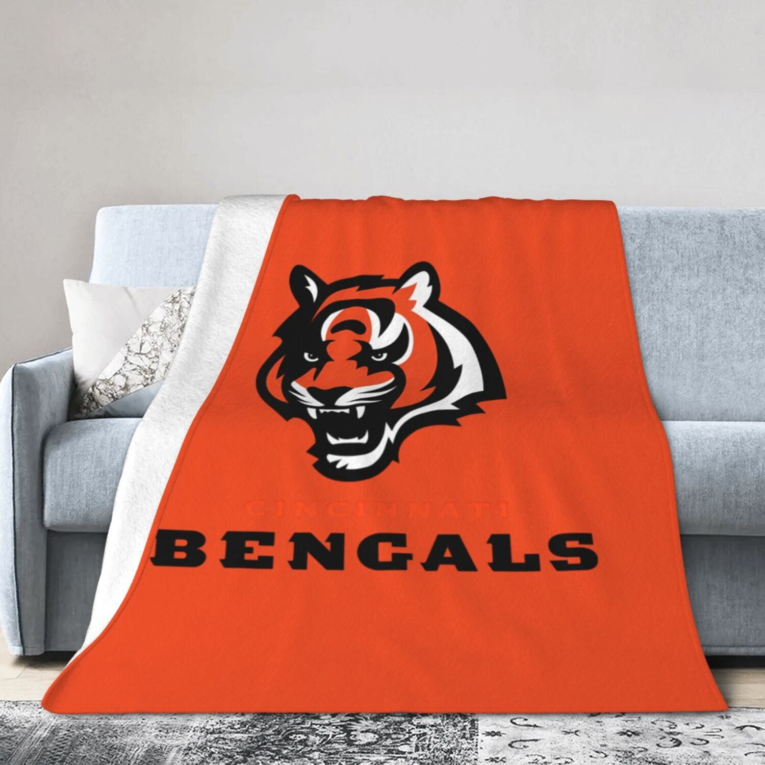 

Фланелевое одеяло Bengals, оранжевый