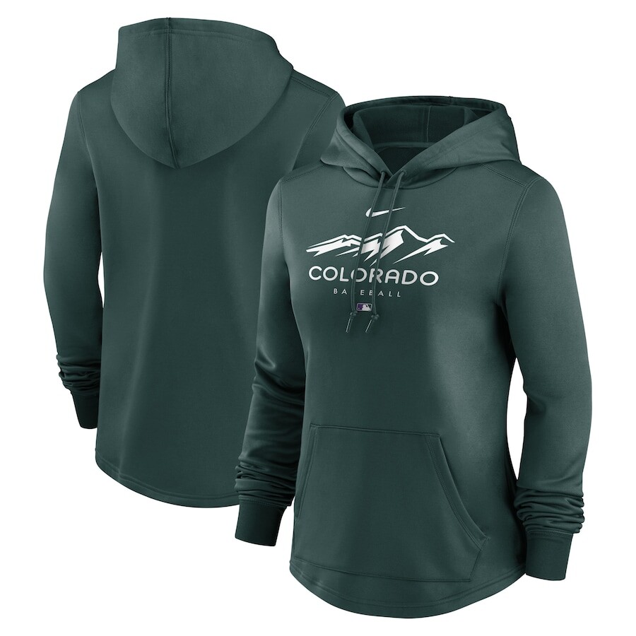 

Пуловер с капюшоном Nike Colorado Rockies, зеленый