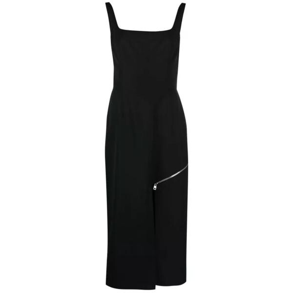 

Платье midi zip slash midi dress Alexander Mcqueen, черный