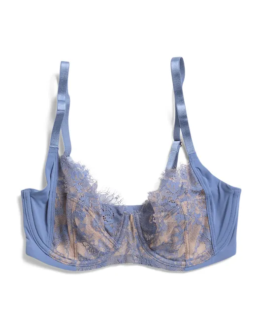 

Бюстгальтер на косточках с полным покрытием Entice Skarlett Blue, синий