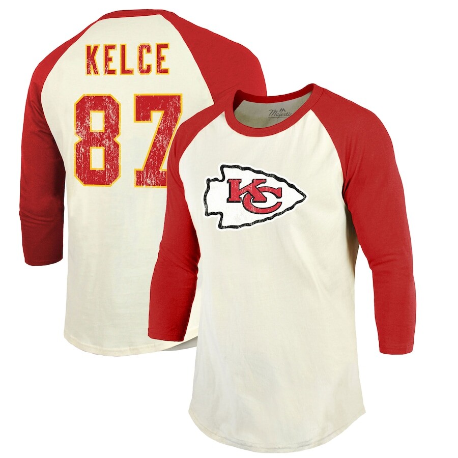 

Футболка с длинным рукавом Majestic Threads Kansas City Chiefs, кремовый