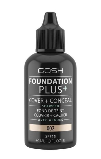 

Покрывающий и корректирующий тональный крем 002 Ivory 30 мл Gosh Foundation Plus