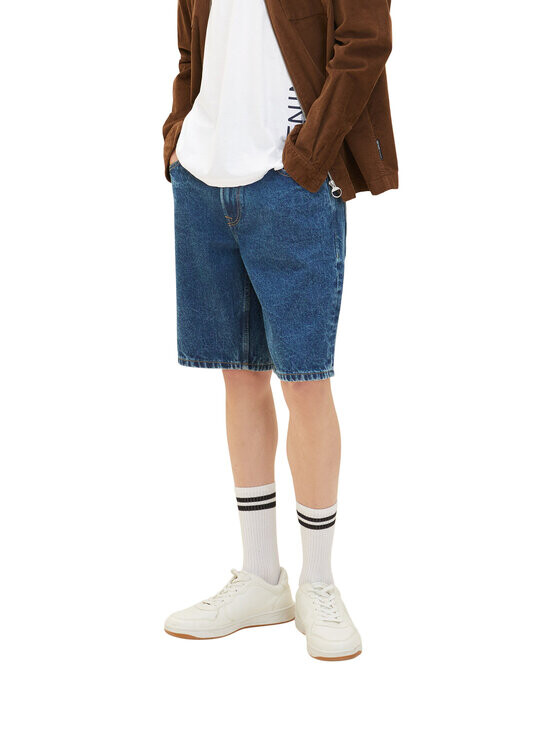 

Джинсовые шорты узкого кроя Tom Tailor Denim, синий
