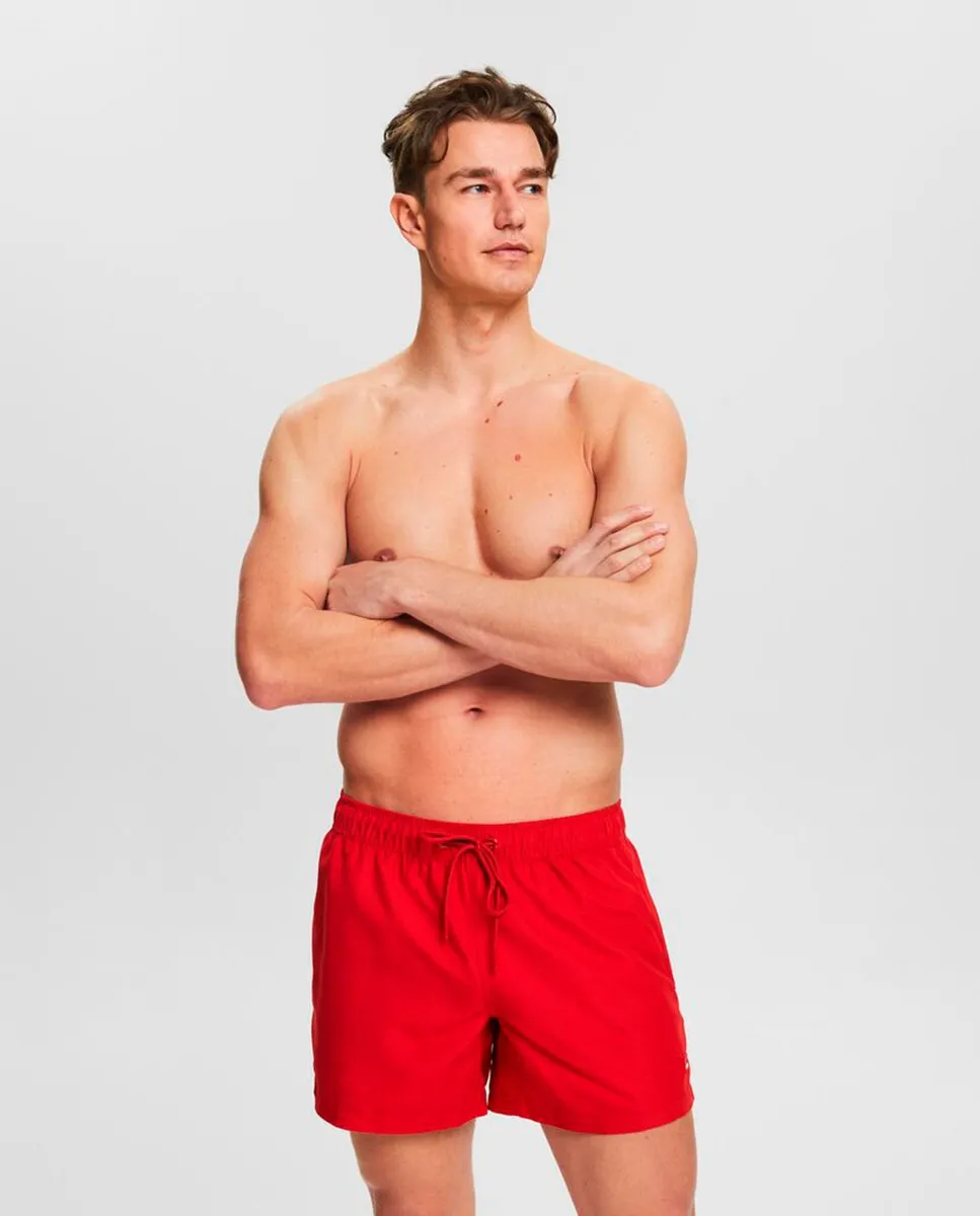 

Мужские шорты-бермуды из быстросохнущей ткани Esprit, красный