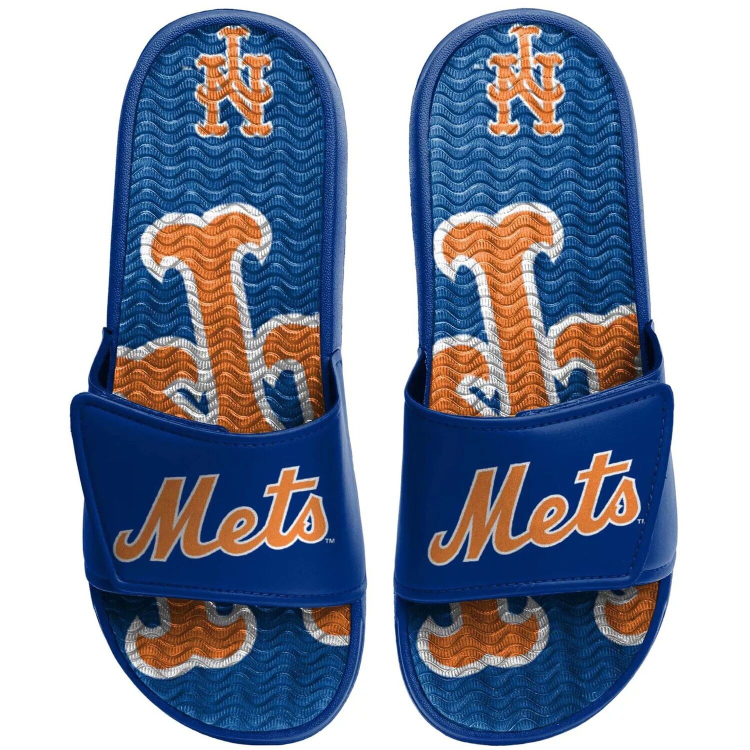 

Молодежные гелевые шлепанцы FOCO New York Mets Unbranded
