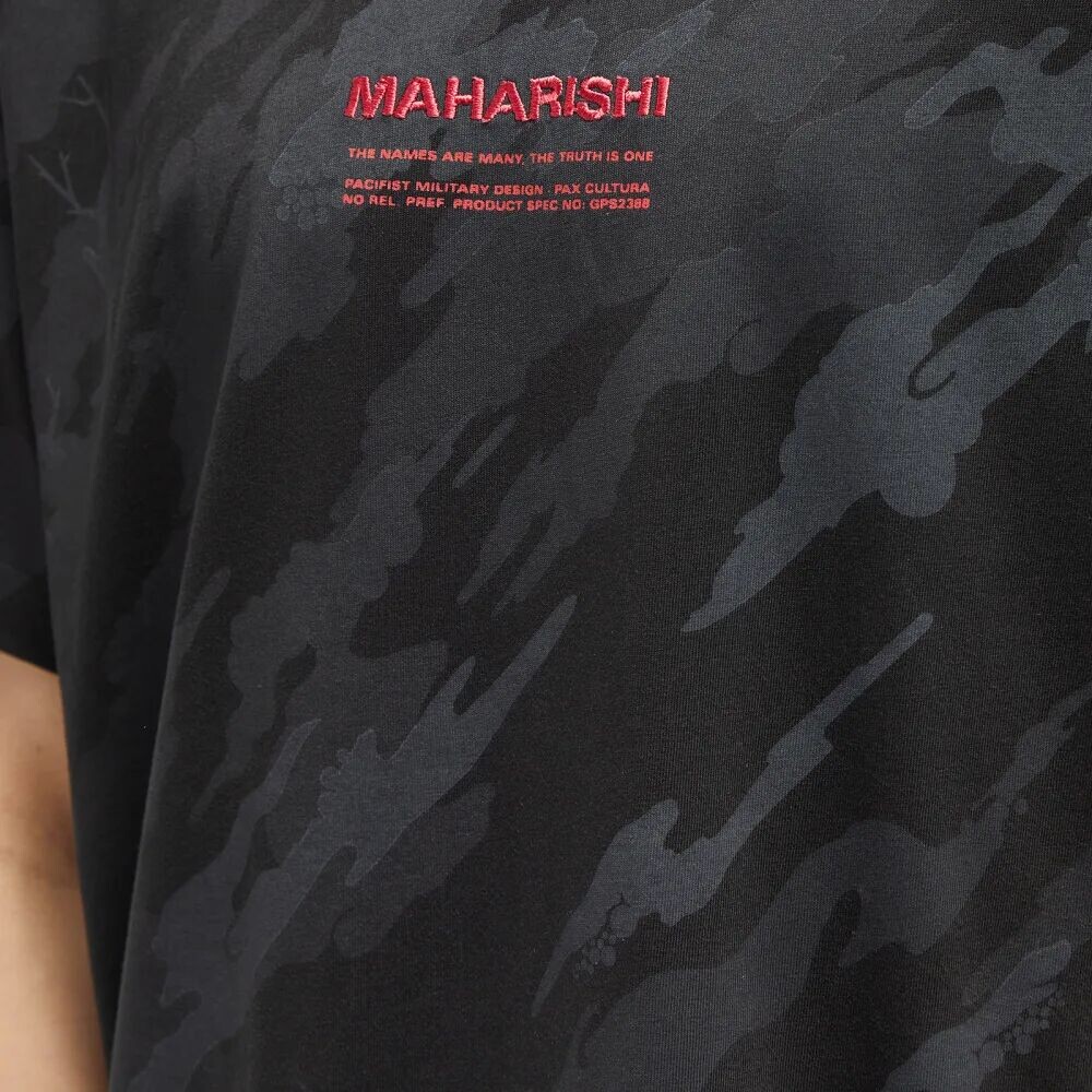 

Maharishi Камуфляжная футболка MILTYPE, черный
