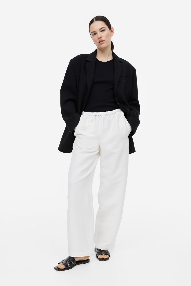 

Брюки из шелковой смеси H&M