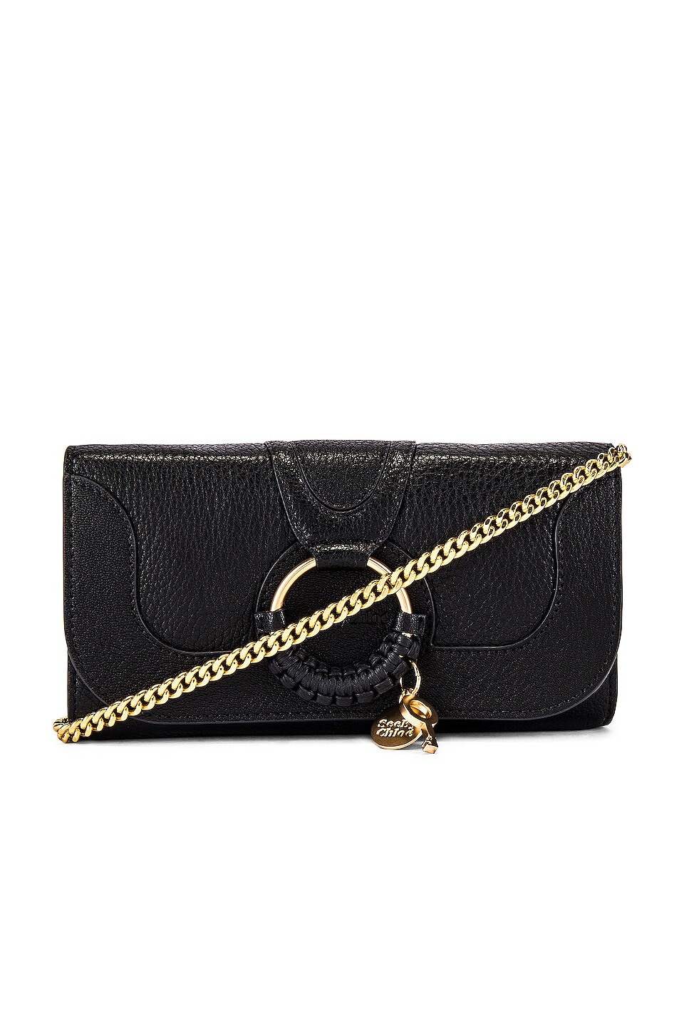 

Сумка See By Chloe Hana Small Leather Wallet On A Chain, черный