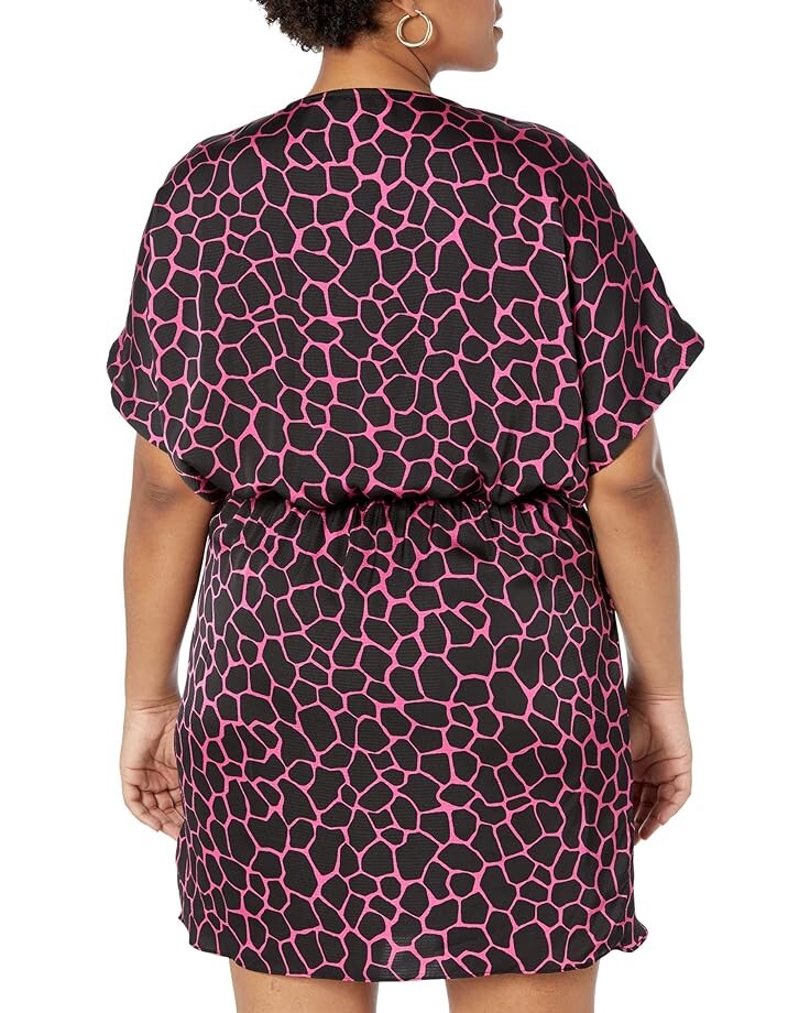 

Платье Michael Kors Plus Size Giraffe Wrap Dress, цвет Cerise