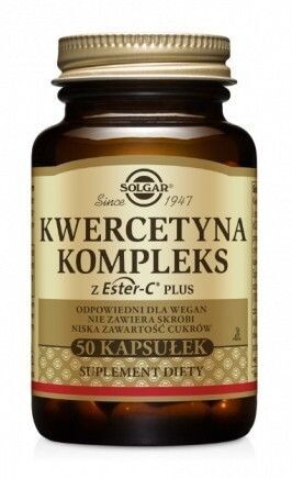 

Препарат, укрепляющий иммунитет Solgar Kwercetyna Kompleks z Ester C Plus, 50 шт