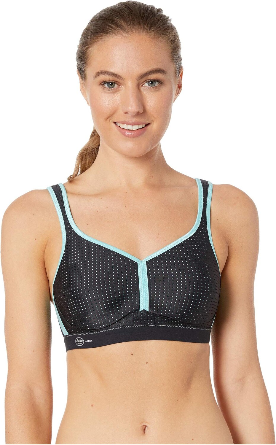 

Бюстгальтер Anita Performance Sports Bra Maximum Support, цвет Black/Pool Blue