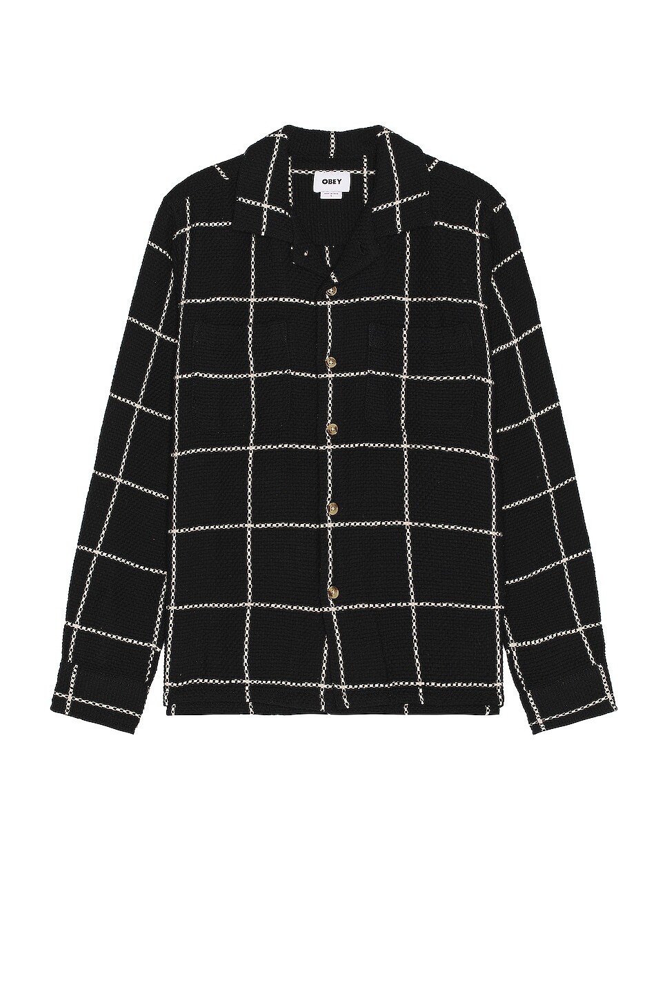

Рубашка Obey Santo, цвет Black Multi