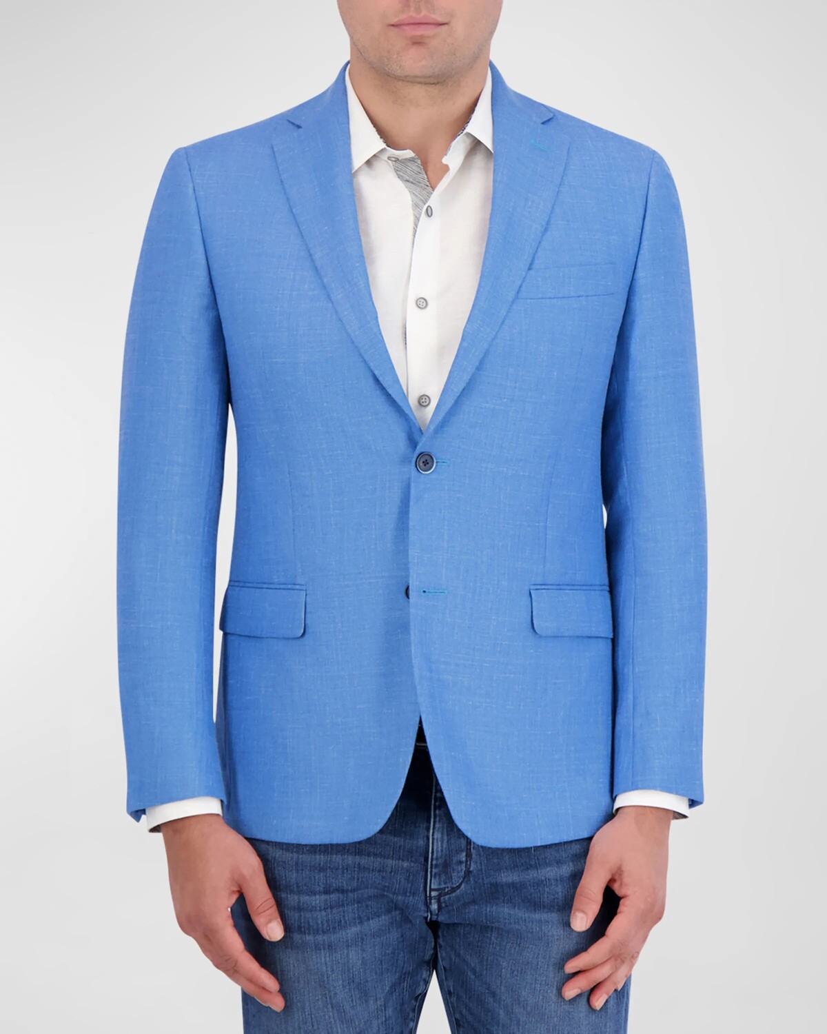 

Мужское однобортное спортивное пальто из тканого материала Tremont Robert Graham, цвет Blue
