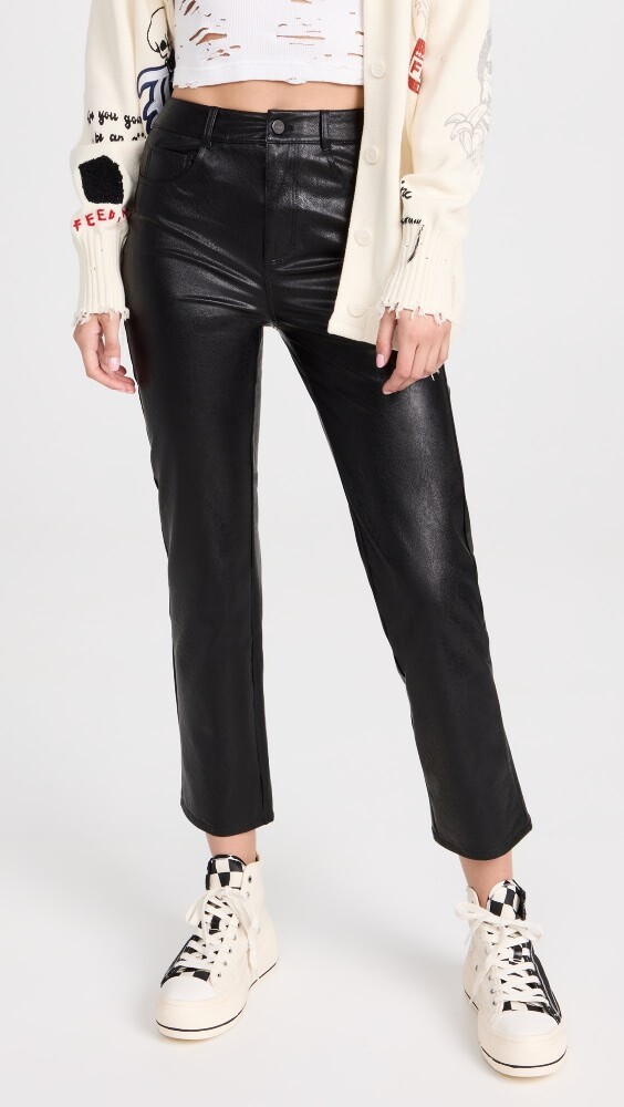 

Джинсы PAIGE Stella Faux Leather, черный