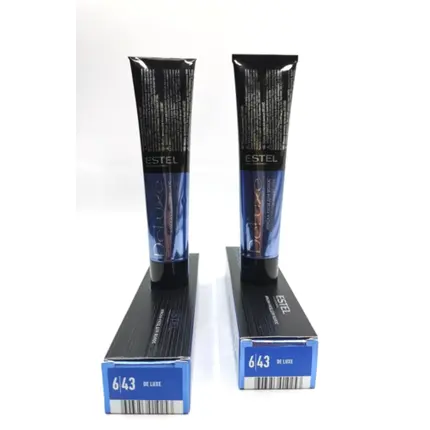 

Estel Deluxe Creme Pflege Haarfarbe 60мл Темно-русый медно-золотой 6/43, Estel De Luxe
