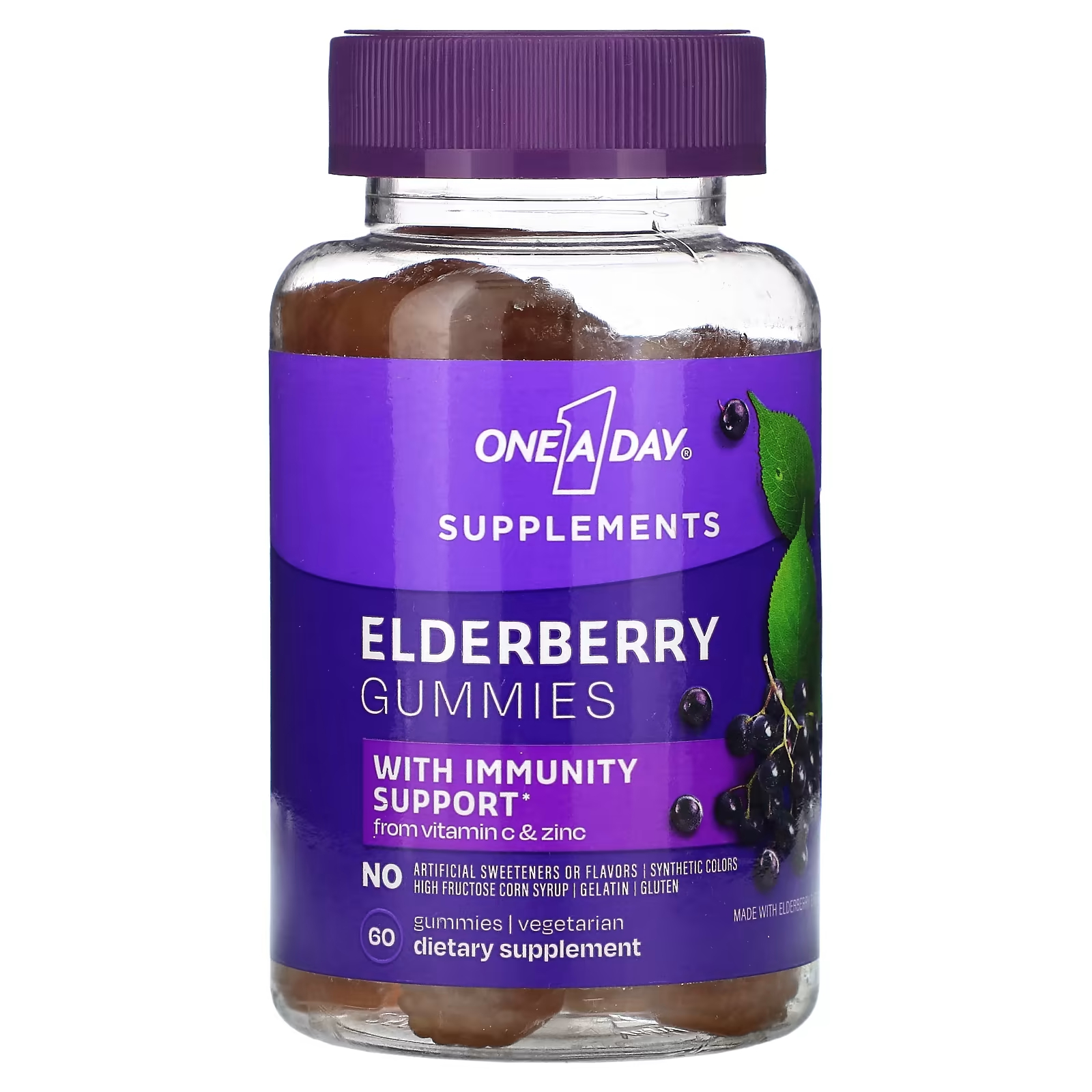 Пищевая добавка One-A-Day Elderberry, 60 жевательных таблеток