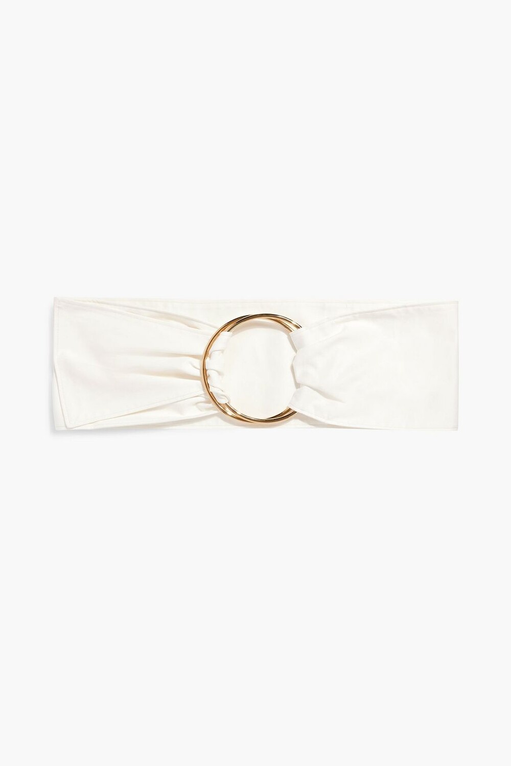 

Ремень из хлопкового твила, украшенный кольцами CAROLINA HERRERA, слоновая кость