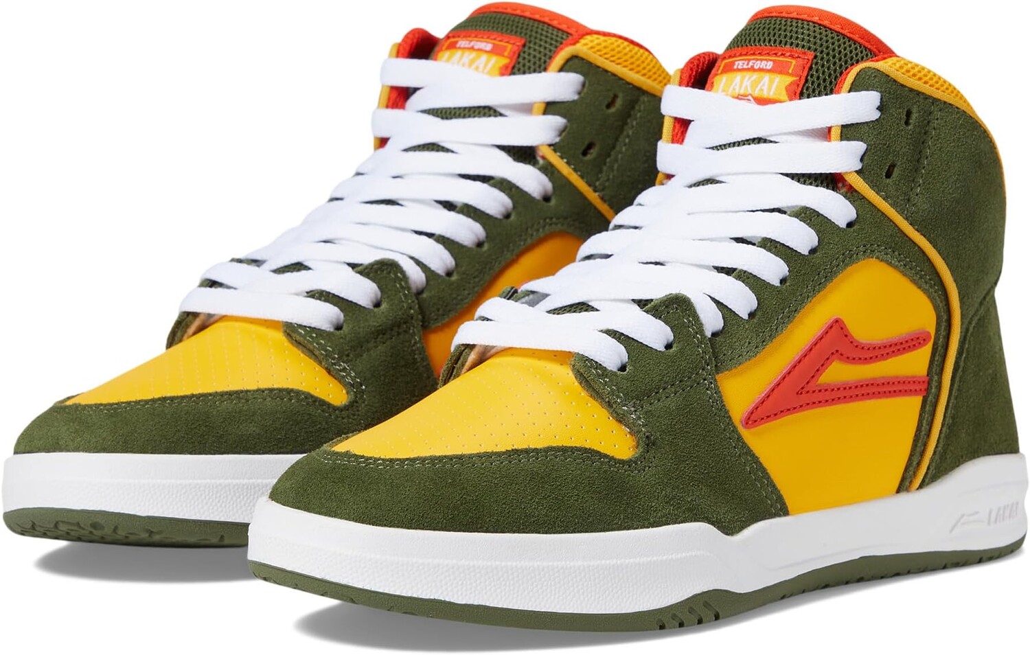 

Кроссовки Telford Lakai, цвет Olive/Yellow Suede