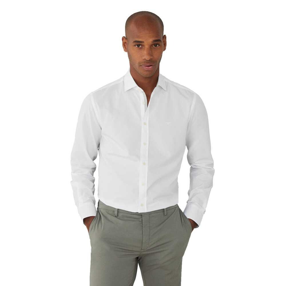

Рубашка с длинным рукавом Hackett Cot Tencel Mul Trim, белый