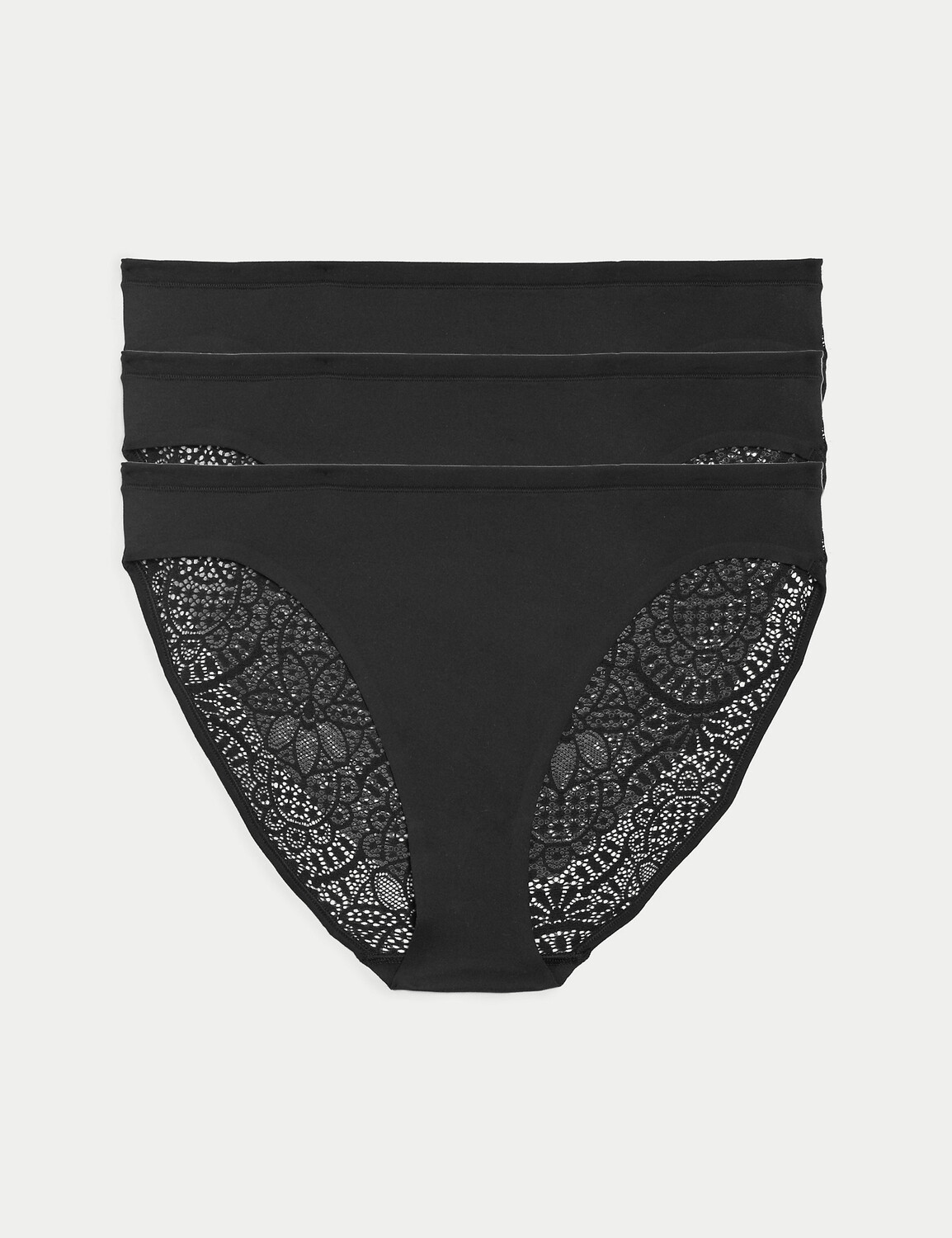 

3 шт. Высокие трусики Body Soft Body, черный
