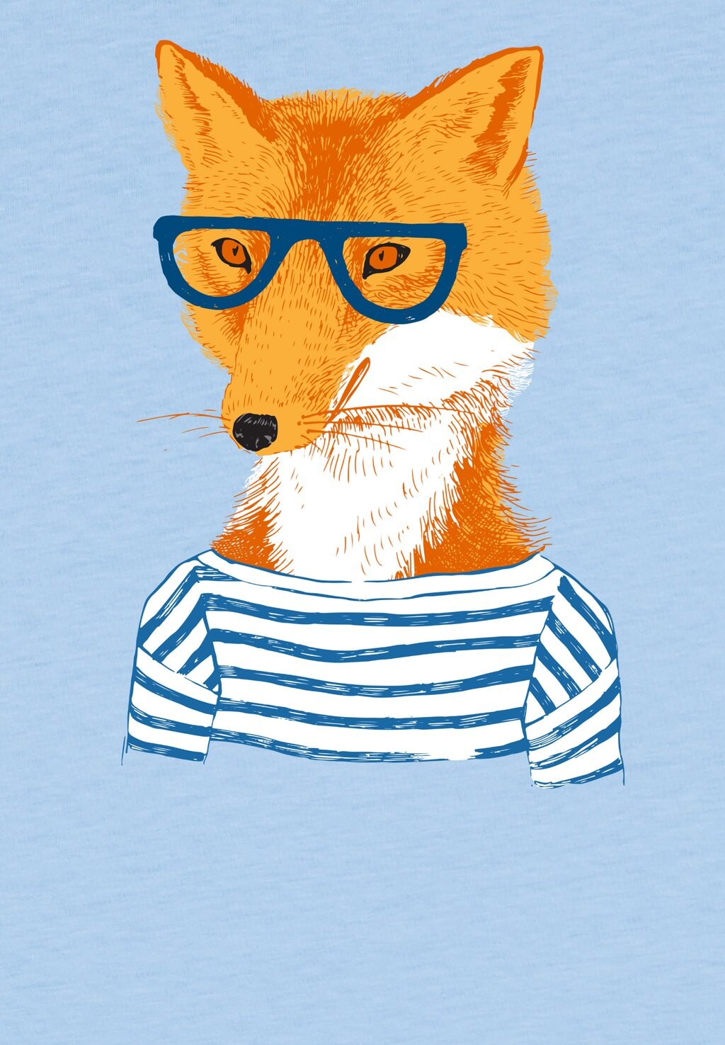 

Принт на футболке Fuchs watapparel, синяя душа