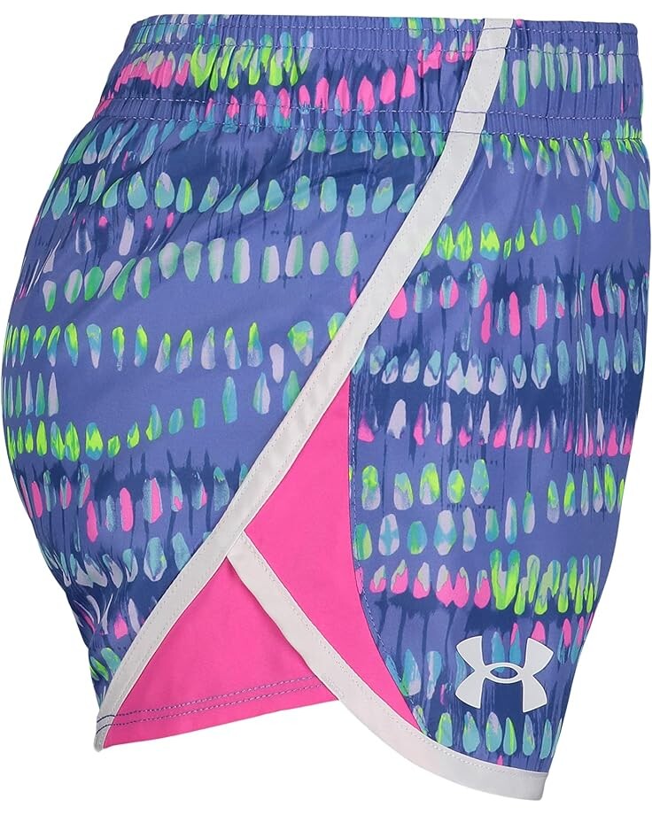 

Шорты Under Armour Watercolor Dabs Fly By Shorts, цвет Baja Blue