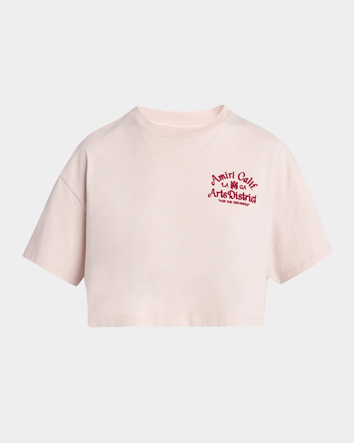 

Укороченная футболка с логотипом Arts District Amiri, цвет Pale Peach