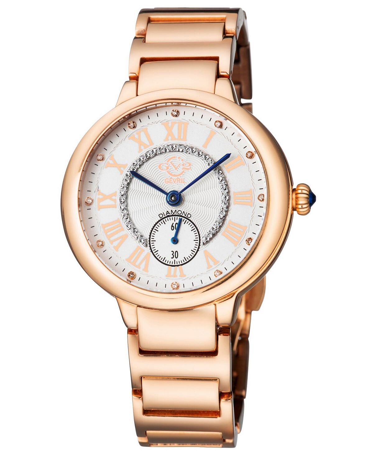 

Женские часы Rome Swiss Quartz Rose из нержавеющей стали 36 мм GV2 by Gevril
