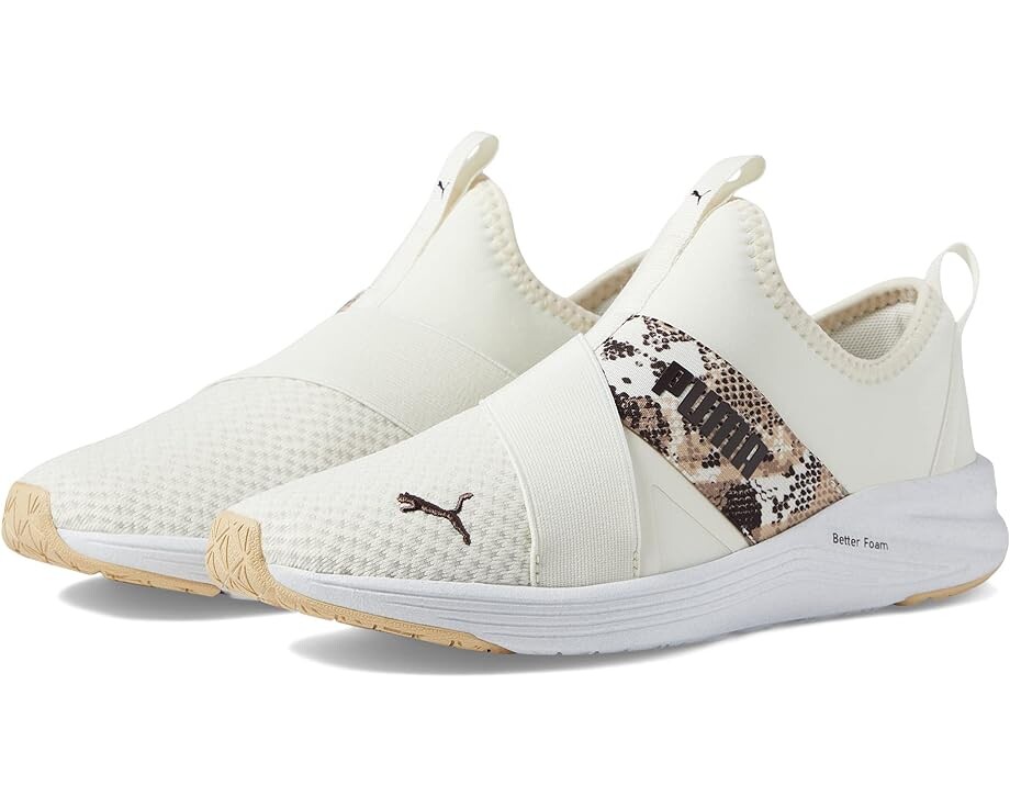 

Кроссовки PUMA Better Foam Prowl Slip Snake, цвет Pristine/Dark Chocolate