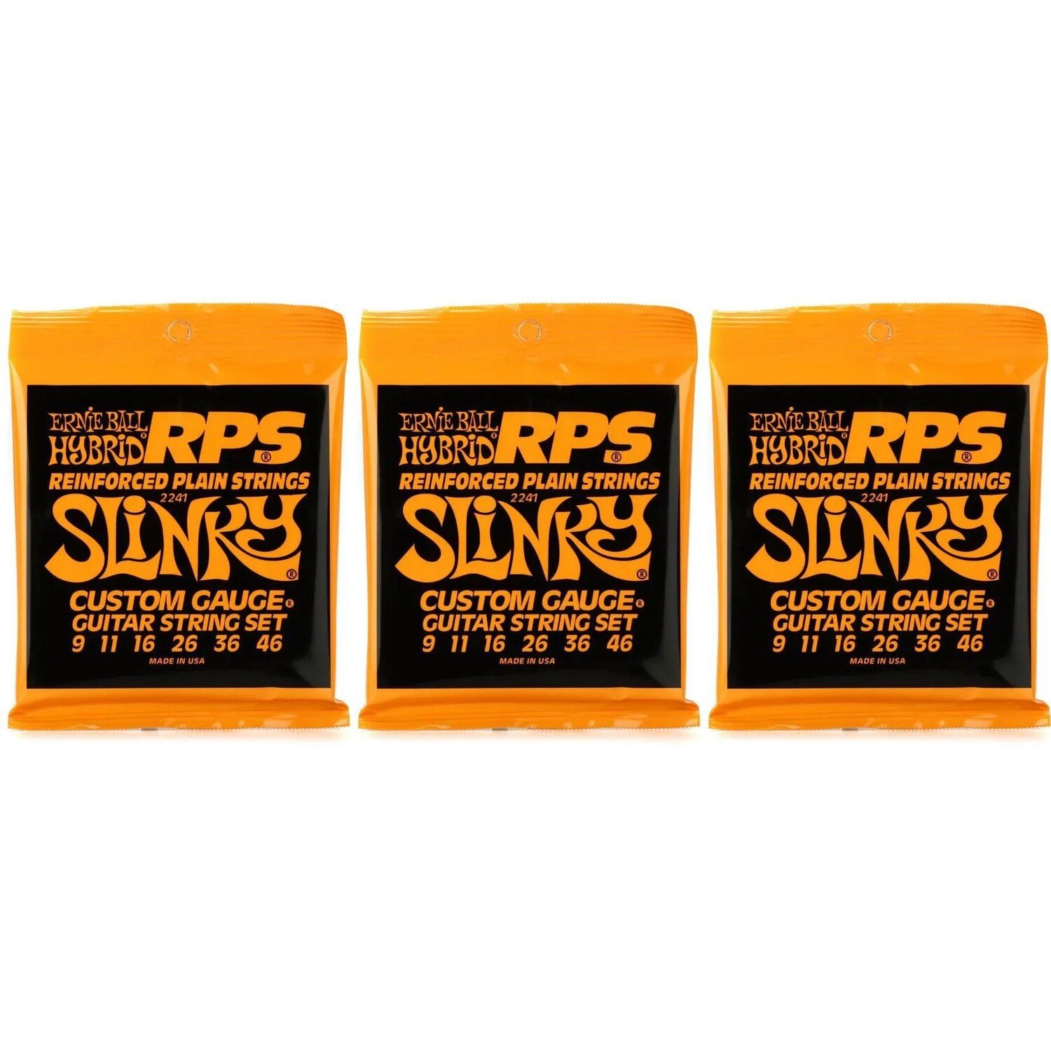 

Струны для электрогитары Ernie Ball 2241 Hybrid Slinky RPS с никелевой обмоткой — .009-.046 (3 шт.)