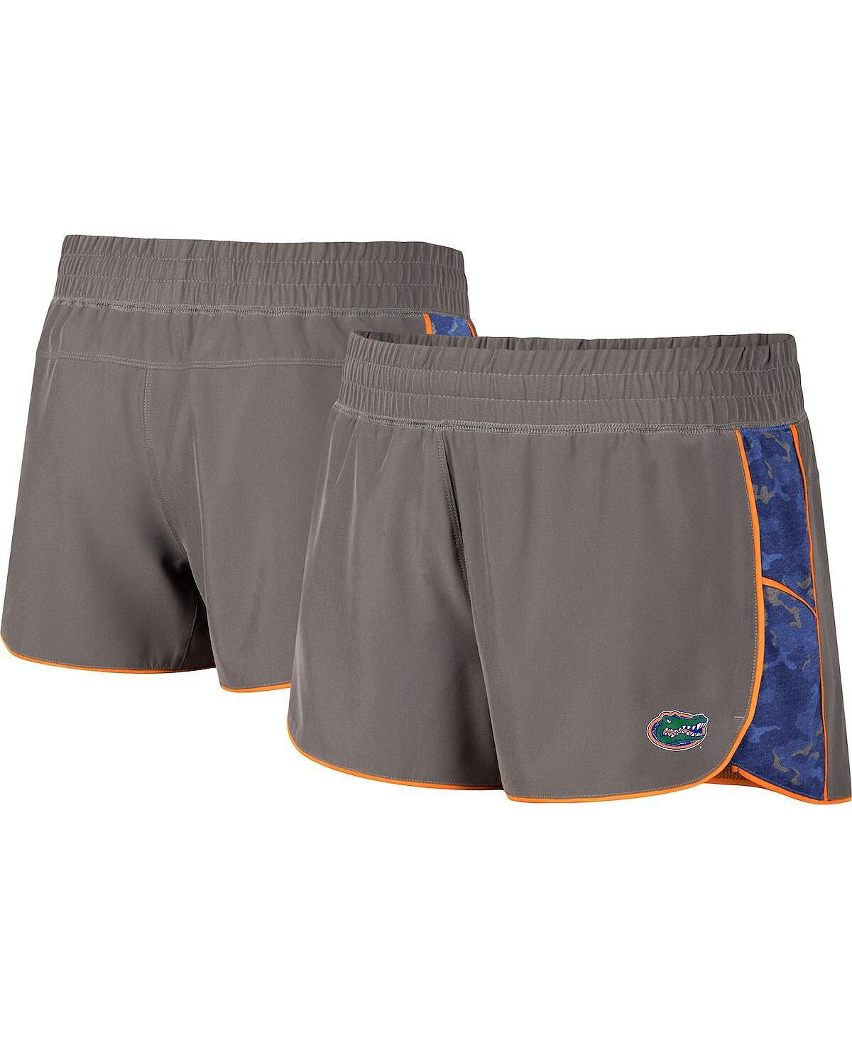 

Женские серые шорты на подкладке Royal Florida Gators Pamela Colosseum