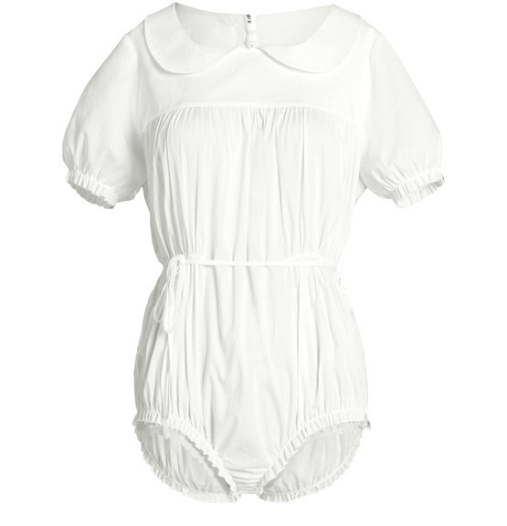 

Хлопковое боди Maison Margiela, белый