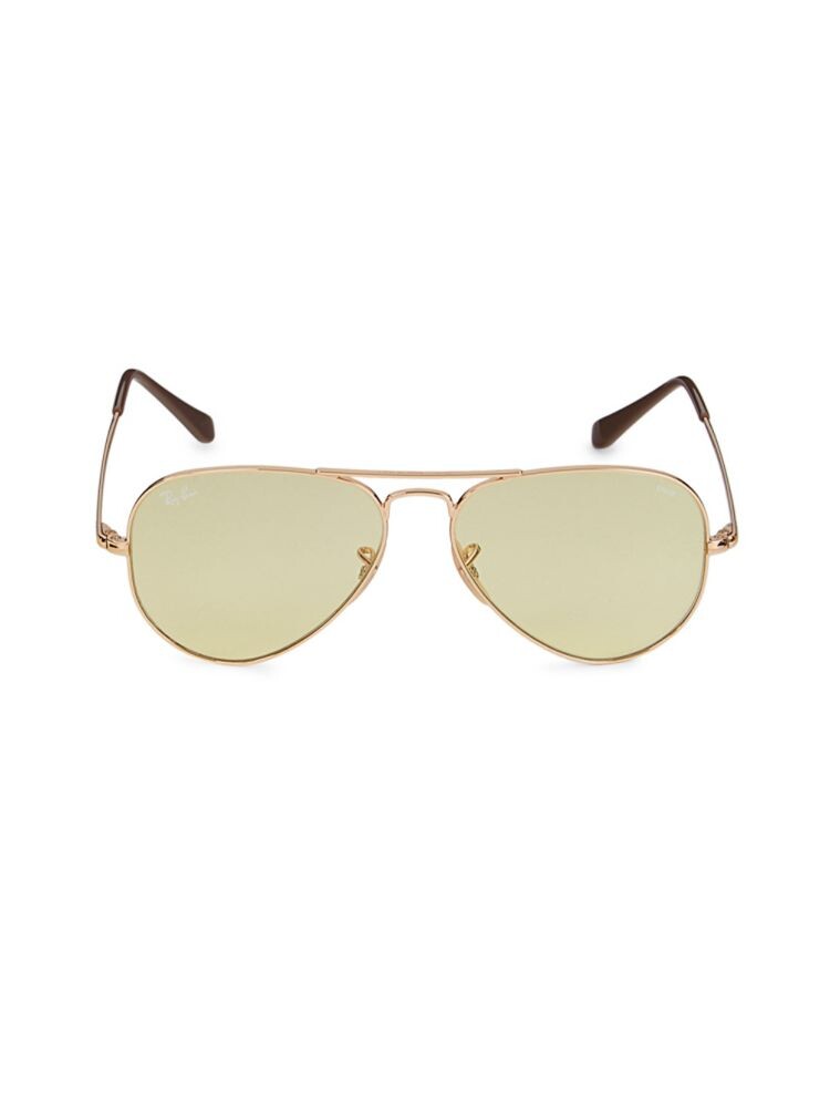 

Солнцезащитные очки-авиаторы Metal II 55MM Ray-Ban, желтый