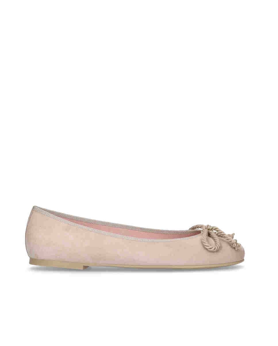 

Женские балетки из бежевой замши Pretty Ballerinas