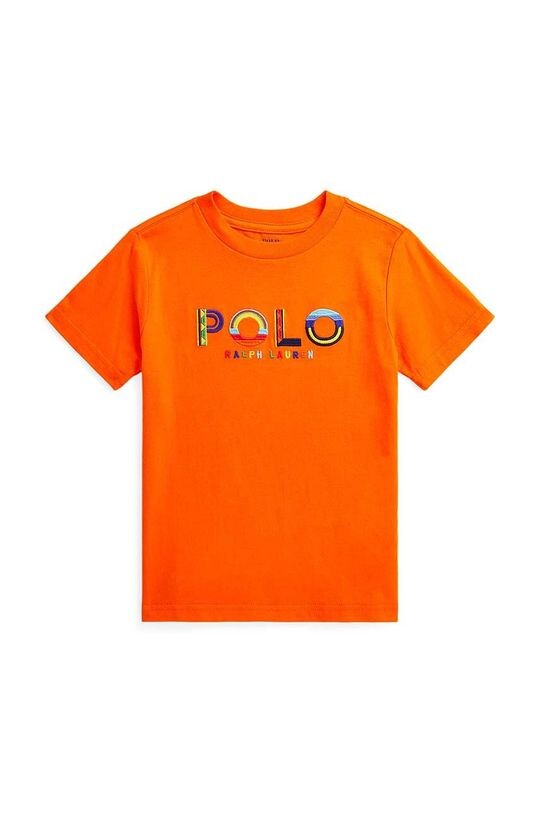 

Хлопковая футболка для детей Polo Ralph Lauren, оранжевый
