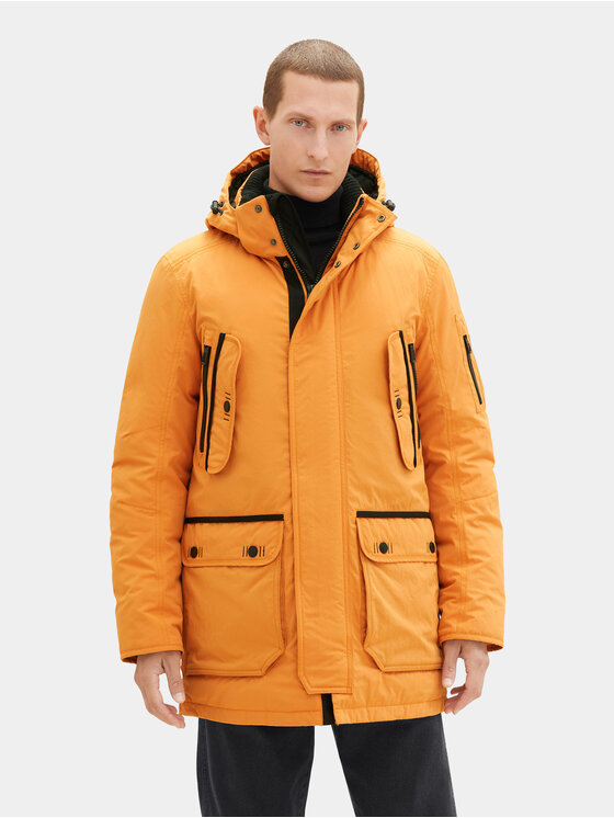 Переходная куртка стандартного кроя Tom Tailor, оранжевый свитер оранжевый стандартного кроя tom tailor denim оранжевый