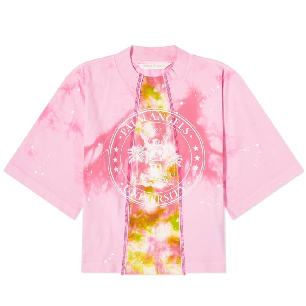 

Винтажная футболка колледжа Palm Angels Mix Tie Dye