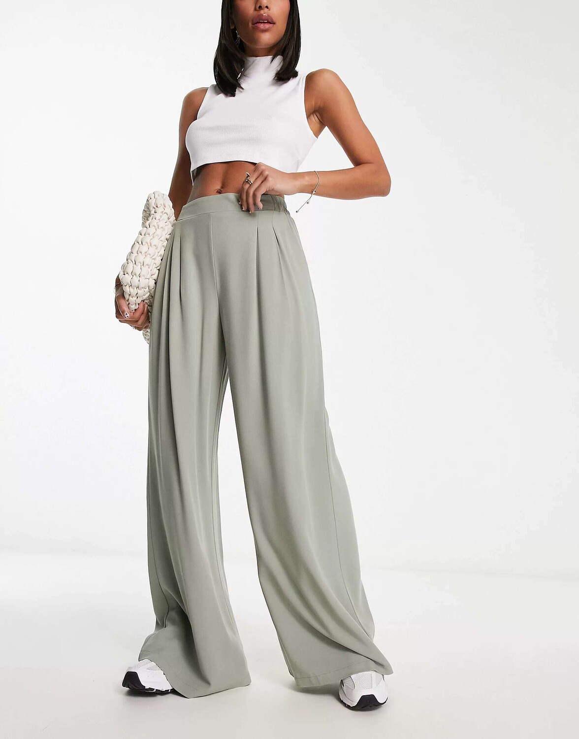 

Шалфейные широкие брюки ASOS