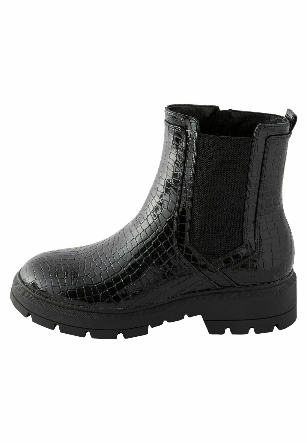 

Ботильоны на платформе Forever Comfort Chelsea Regular Wide Fit Next, цвет black croc effect