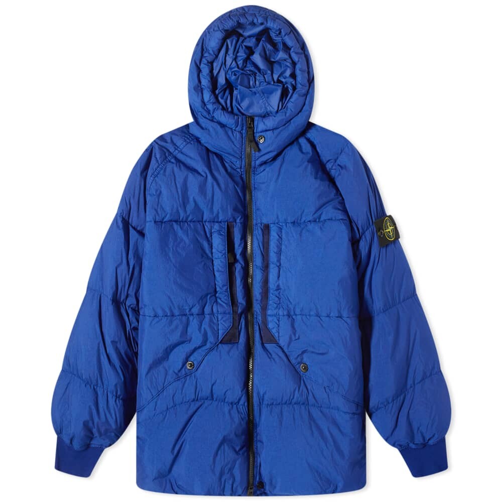 

Репсовая куртка-пуховик с капюшоном Stone Island