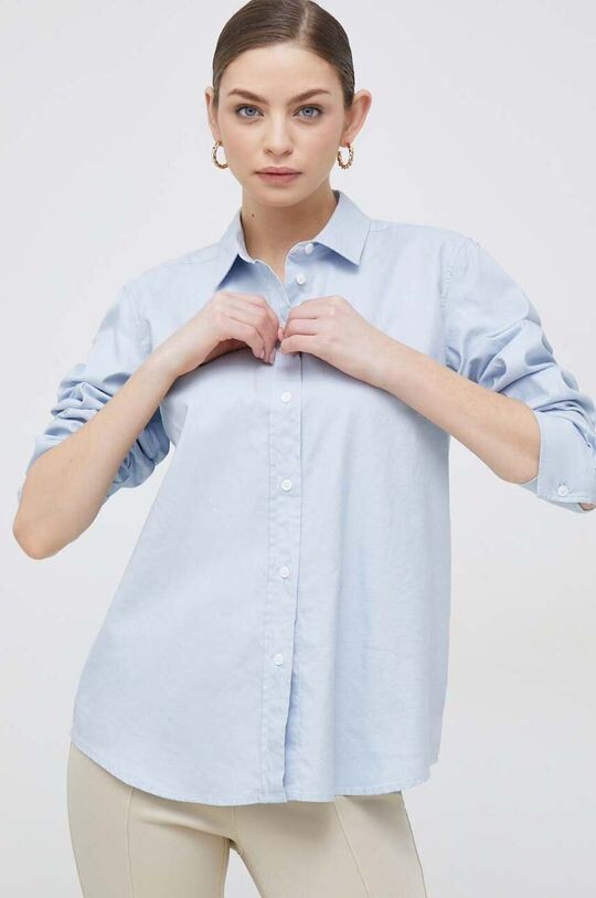 

Хлопковая рубашка Tommy Hilfiger, синий