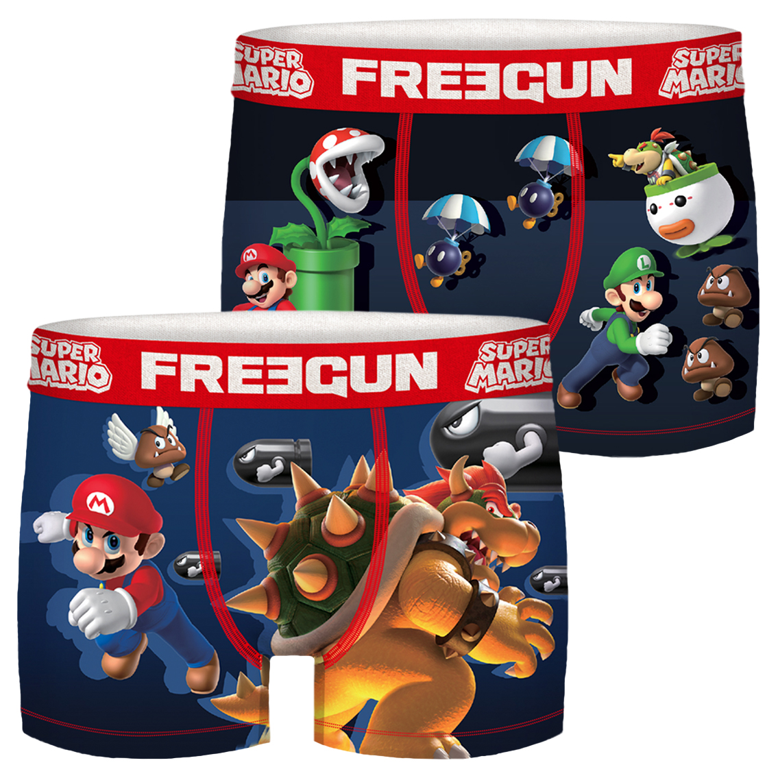 Боксеры Freegun Trunk Freegun Super Mario Herren Boxershorts 2 шт, разноцветный