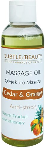 Натуральное массажное масло Кедр/Апельсин - Антистресс Subtle Beauty